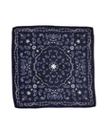 Paisley scarf Dark blue