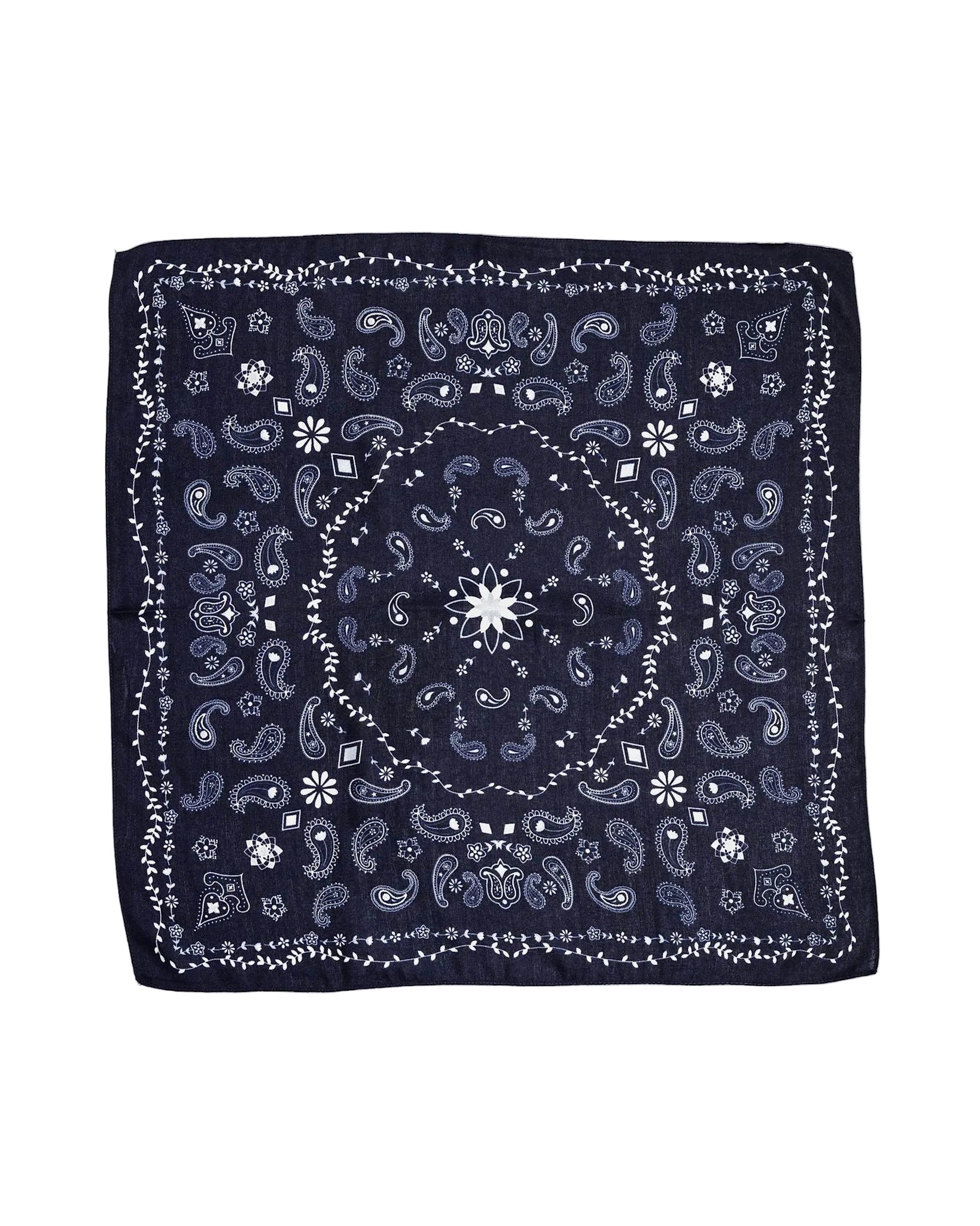 Paisley scarf Dark blue