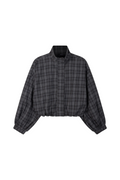Skye Ladies Woven Oversized Check Jacket