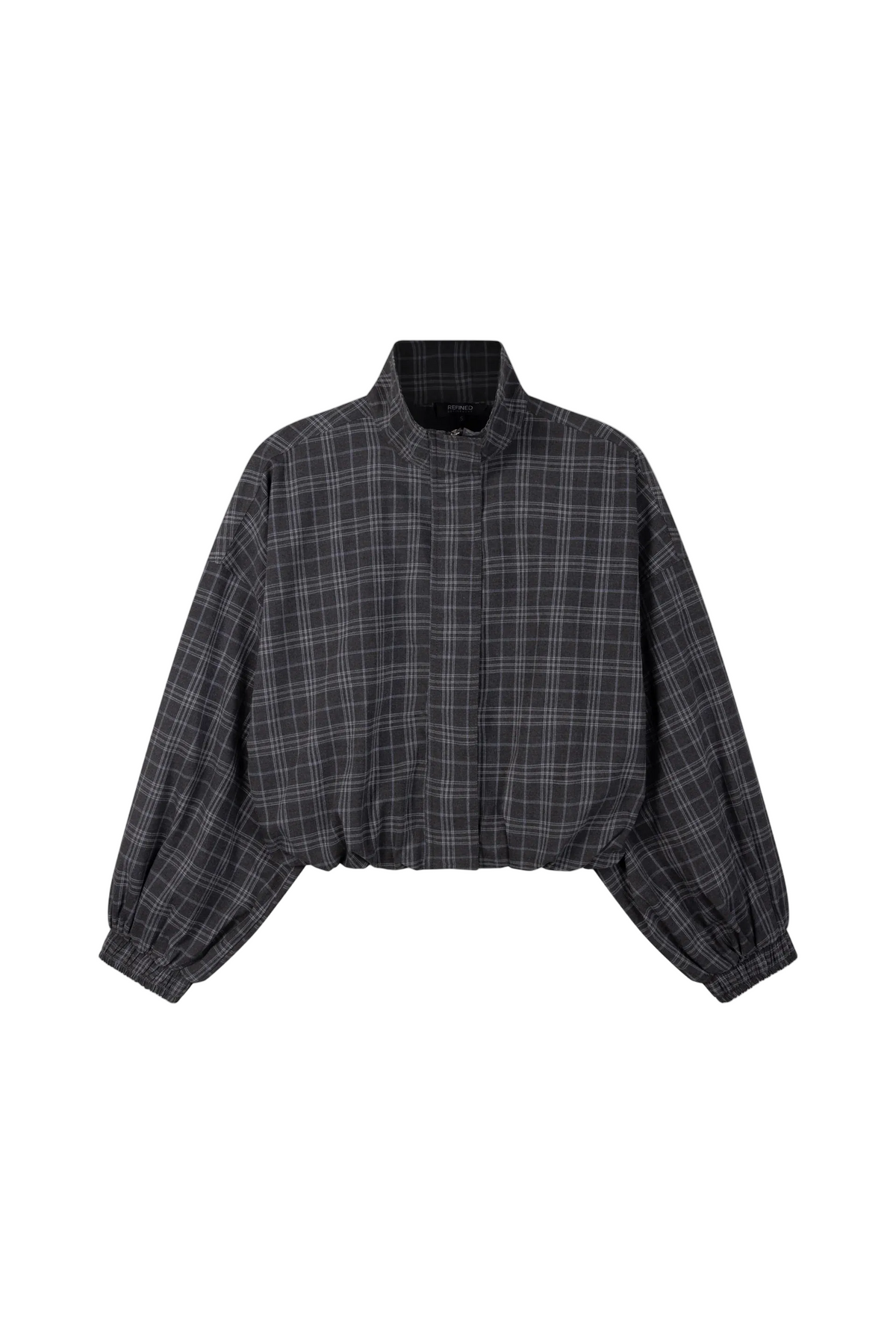 Skye Ladies Woven Oversized Check Jacket