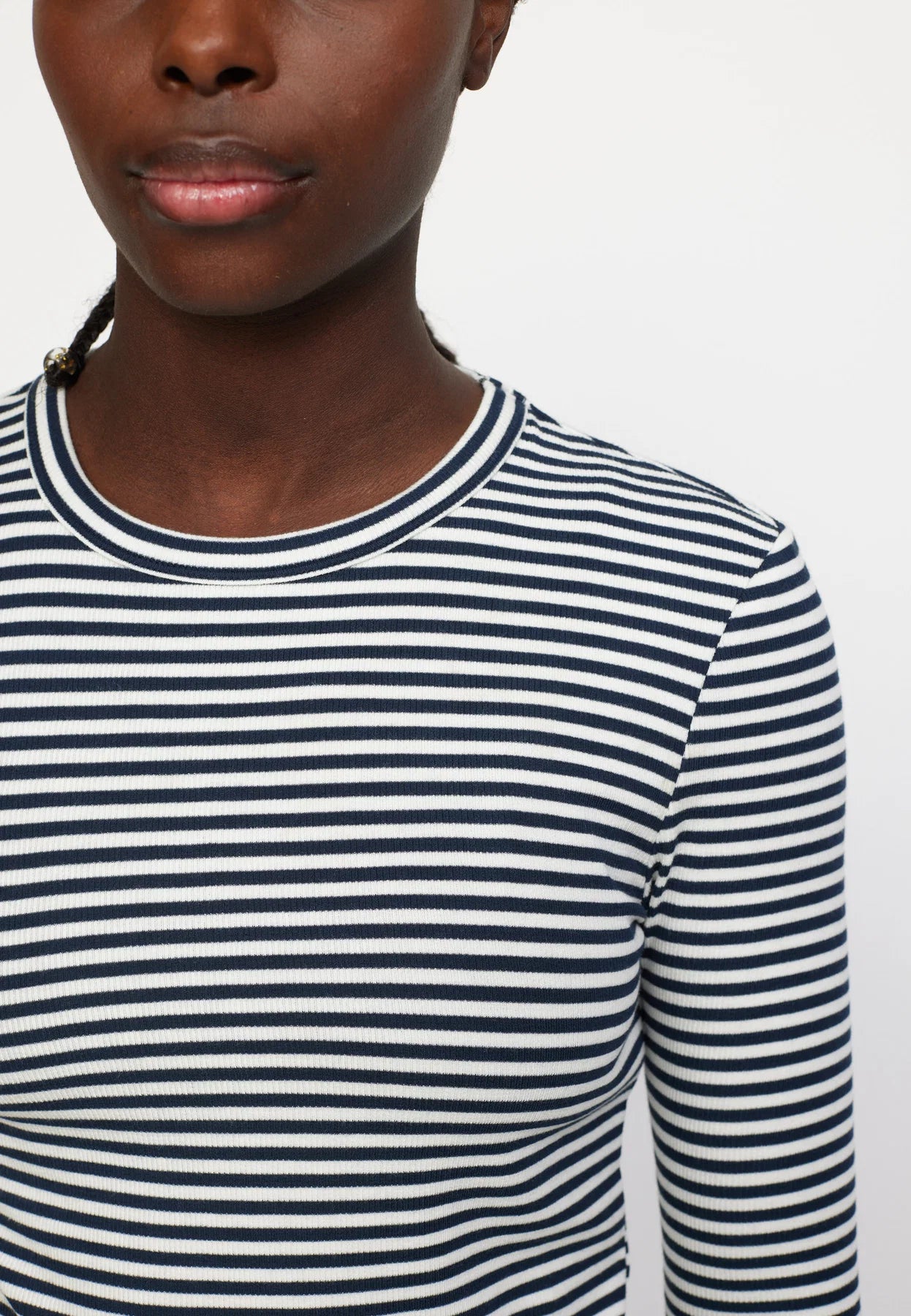 Fenja Stipe O-Neck Top