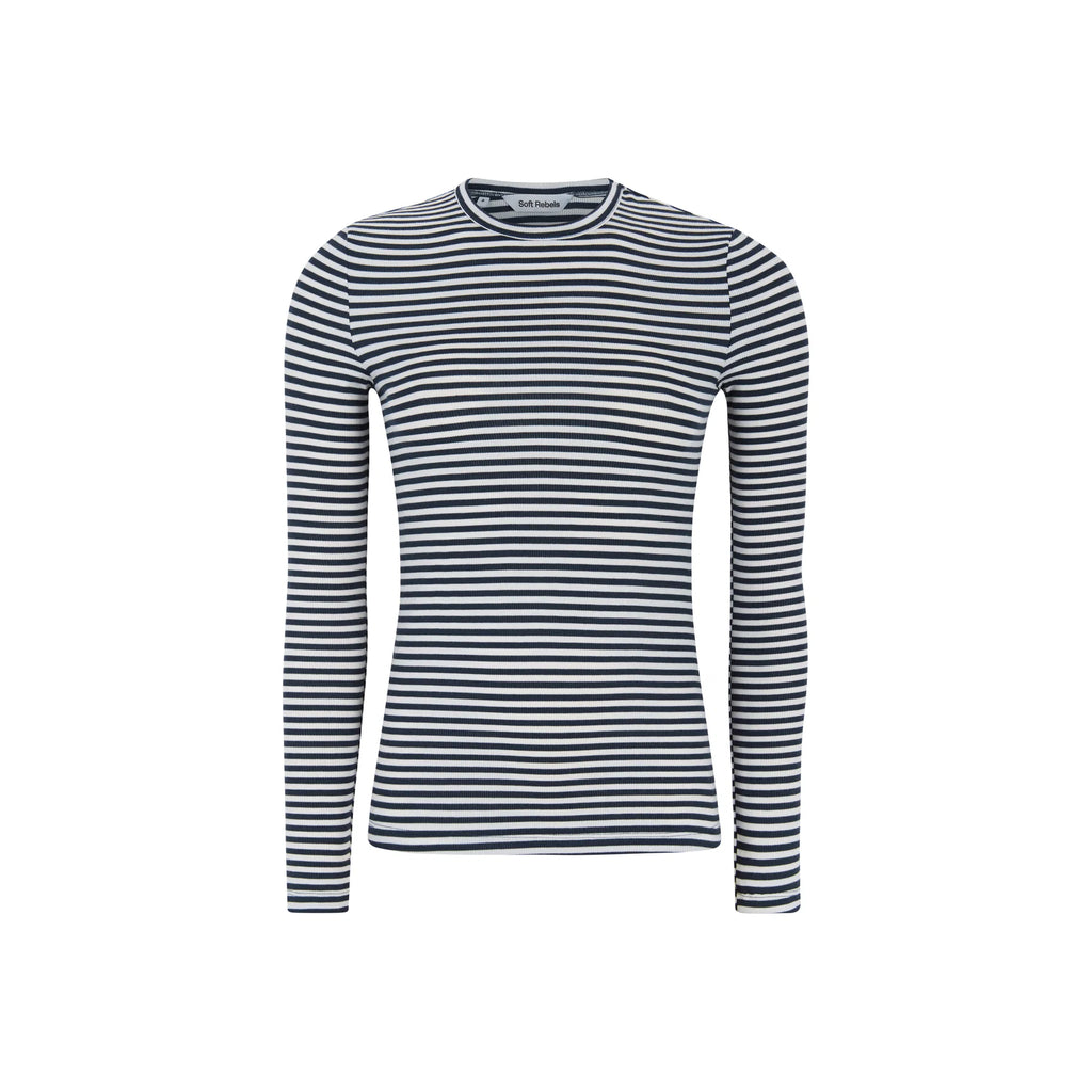 Fenja Stipe O-Neck Top