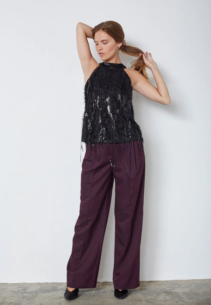 Silla Sequin Halter Top