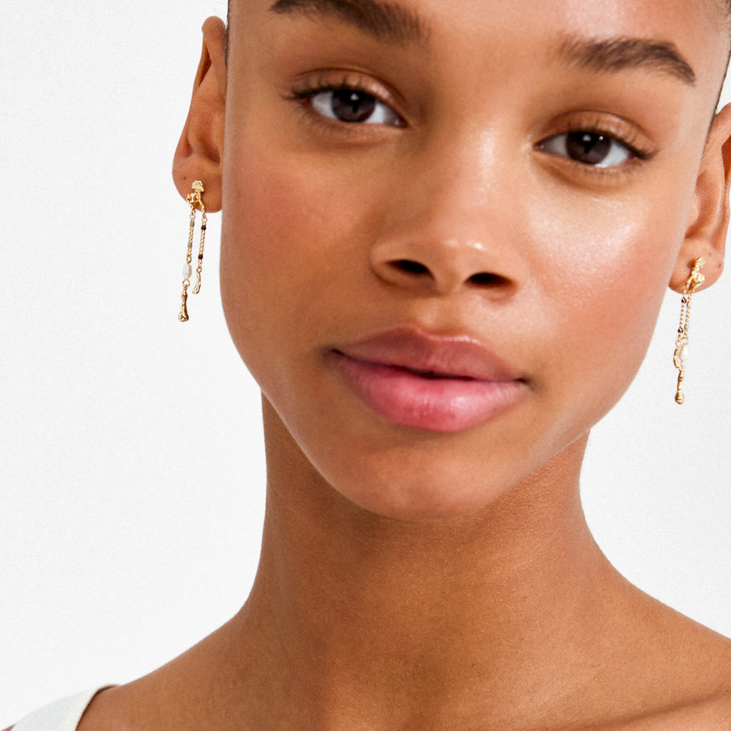 Reggie earrings gold plated