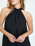 Opeya Solid Halterneck Dress