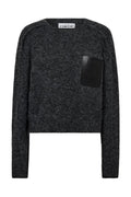 Darcia Reverse Crop Pocket Knit
