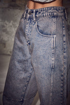 Drew Barrel Panel Tall Jeans Mocca