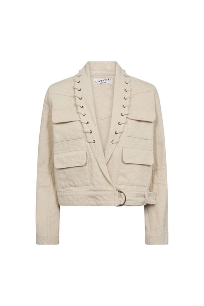 Pielle  Structure Crop Jacket