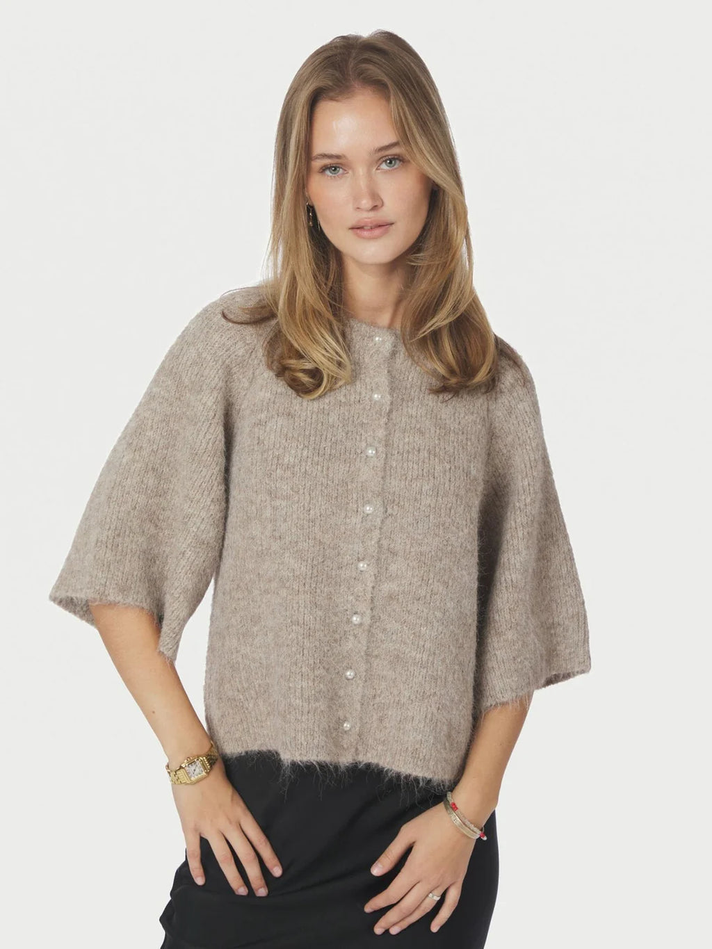 Amaya Fluffy Knit Cardigan