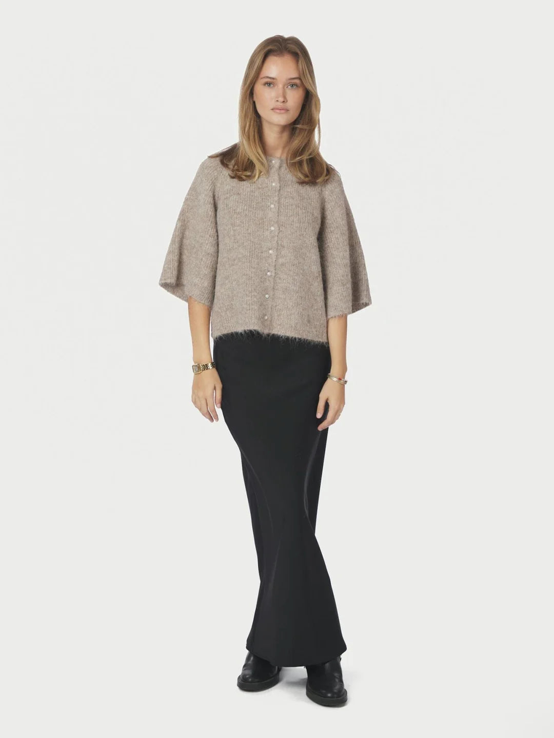 Amaya Fluffy Knit Cardigan