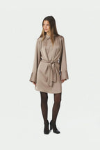 Biria Heavy Sateen Dress