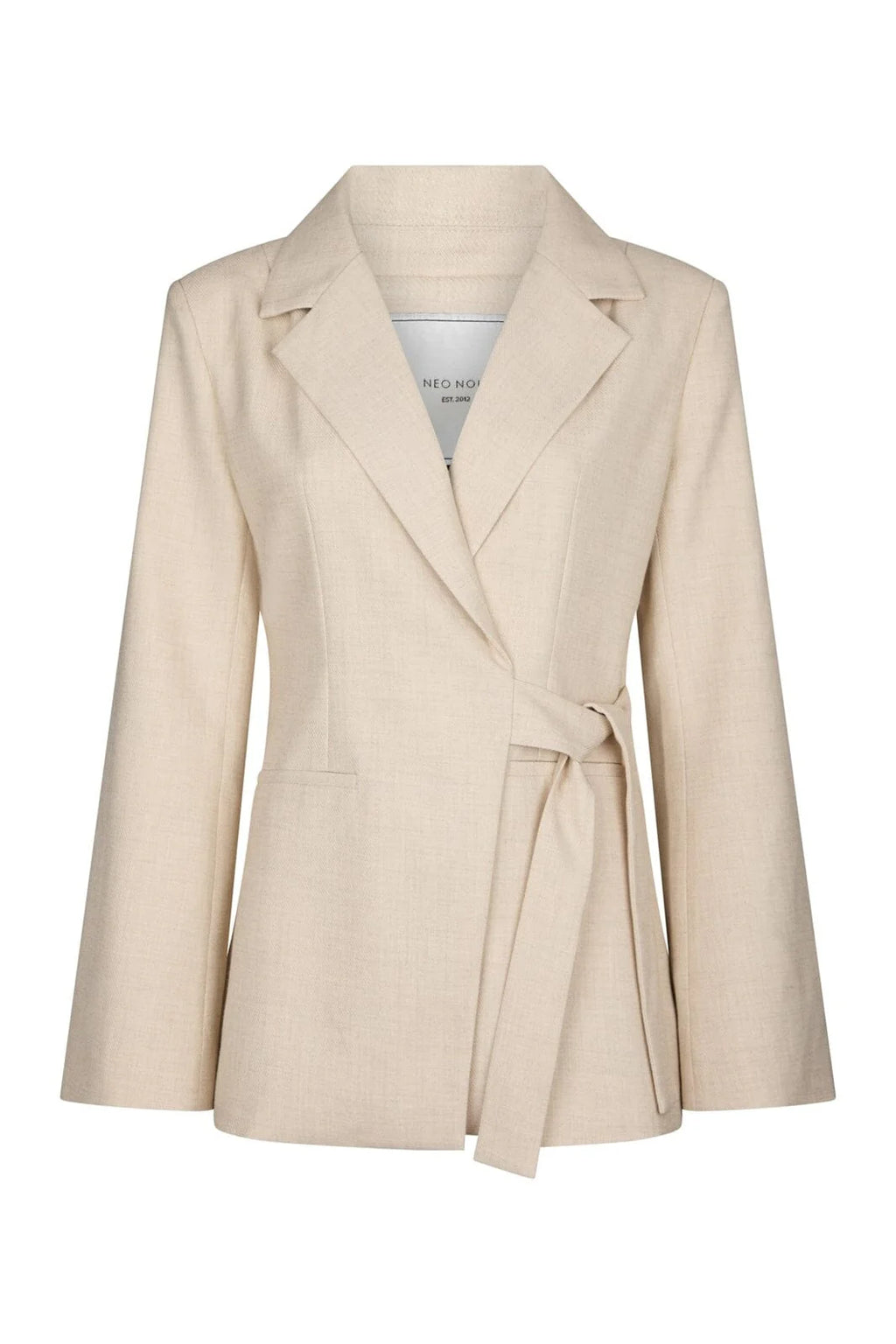 Carmia Melange Tie Blazer