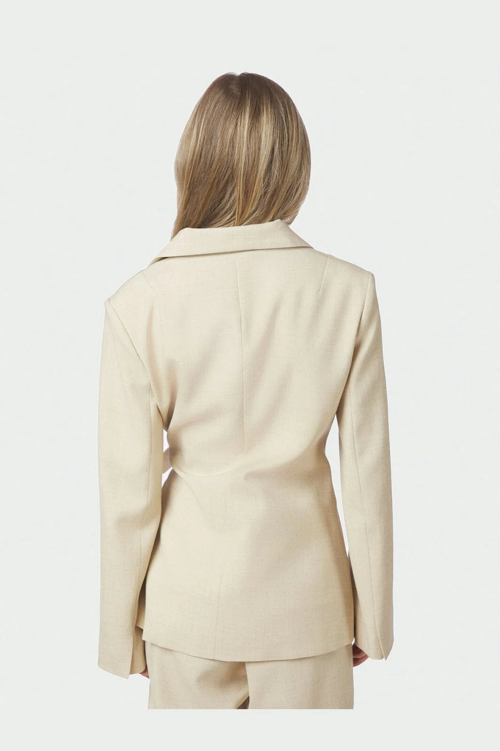Carmia Melange Tie Blazer