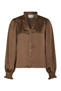 Delsie Drapy Sateen Blouse