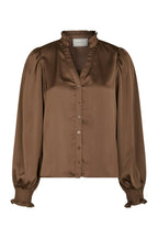 Delsie Drapy Sateen Blouse