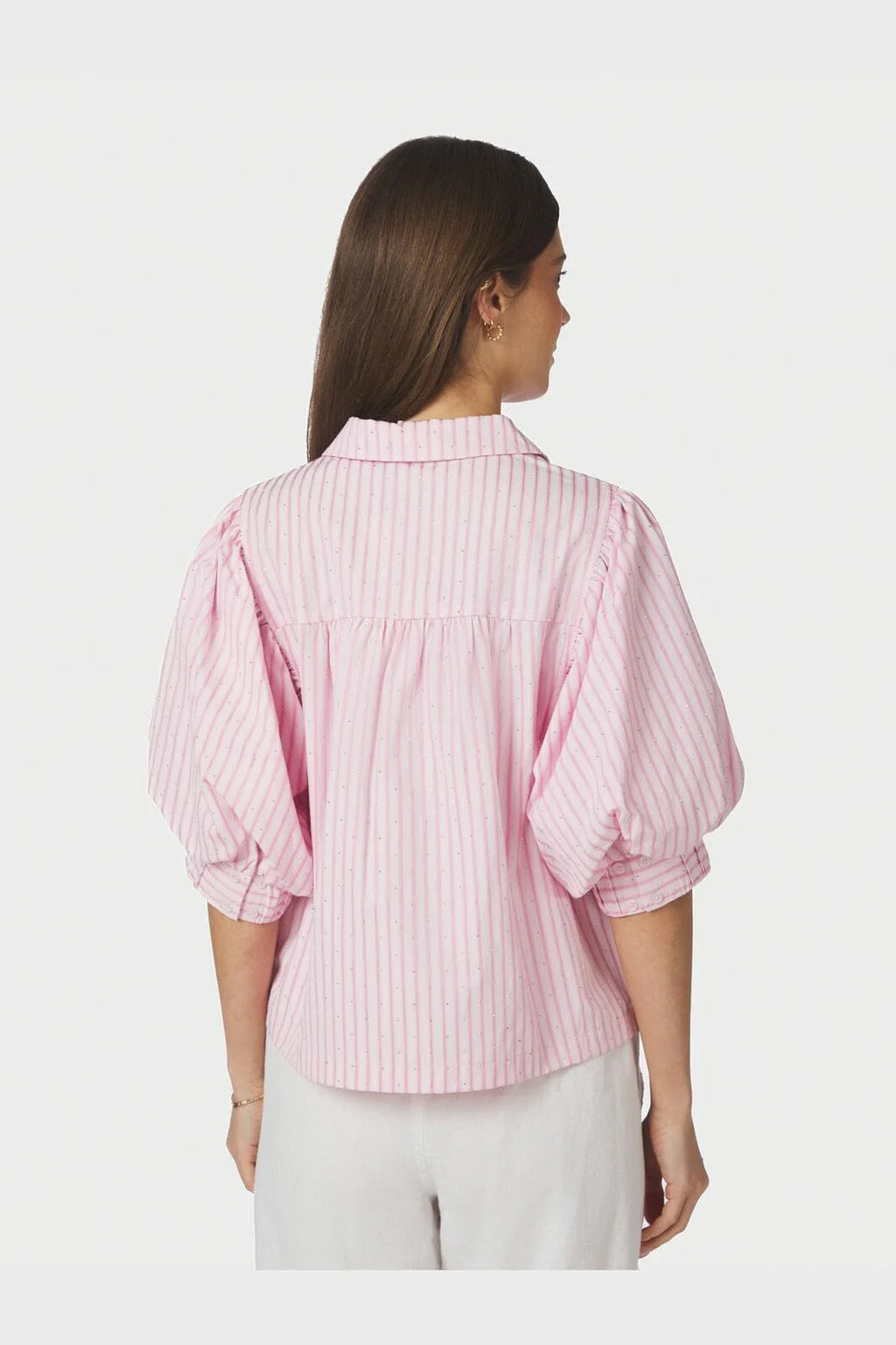 Etta Soft Stripe Stone Shirt