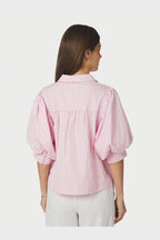 Etta Soft Stripe Stone Shirt