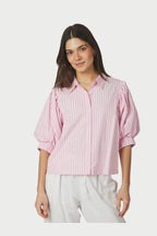 Etta Soft Stripe Stone Shirt