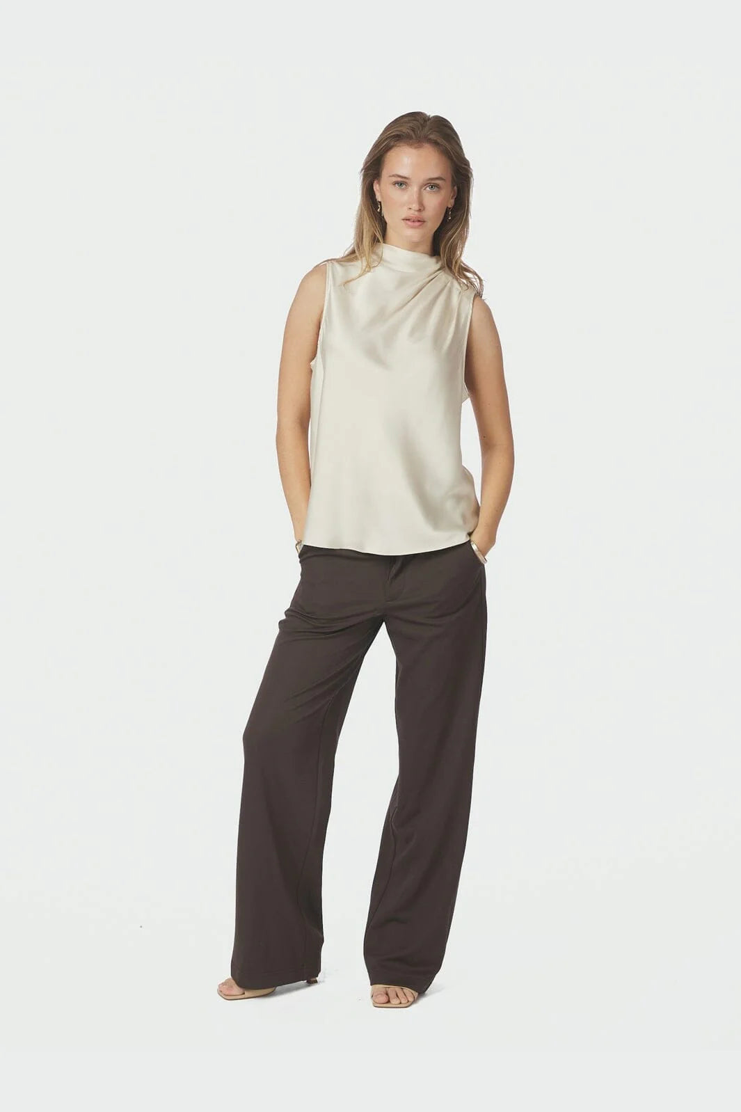 Isola Drapy Satin Top