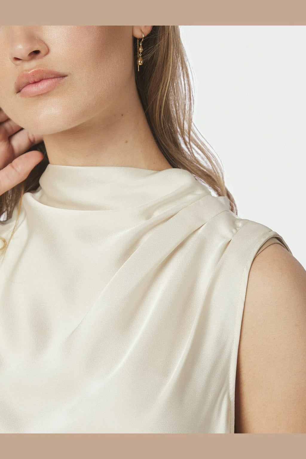 Isola Drapy Satin Top