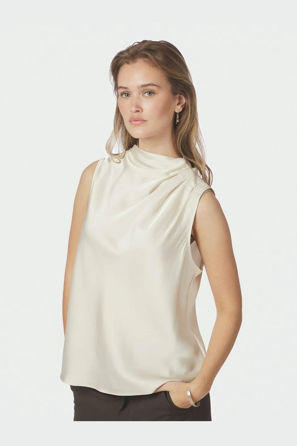 Isola Drapy Satin Top