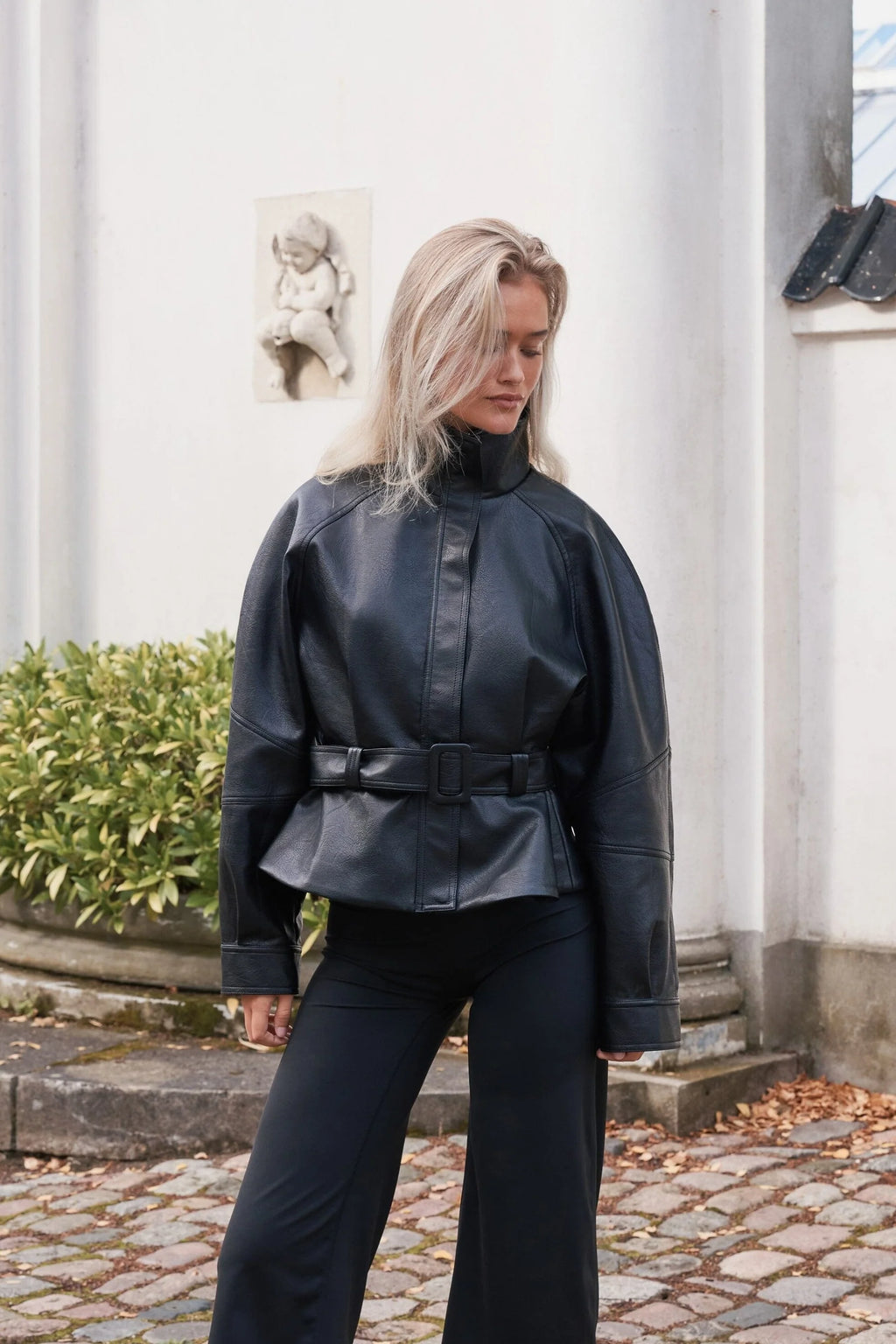 Jaclyn Faux Leather Jacket