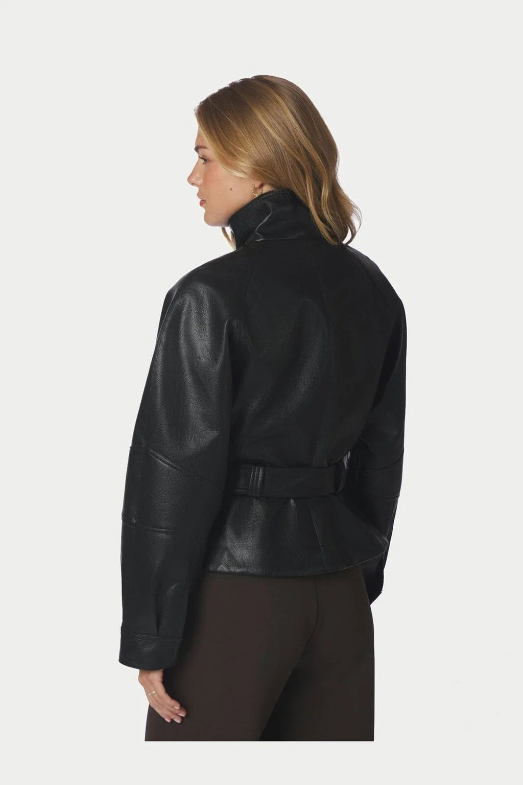 Jaclyn Faux Leather Jacket