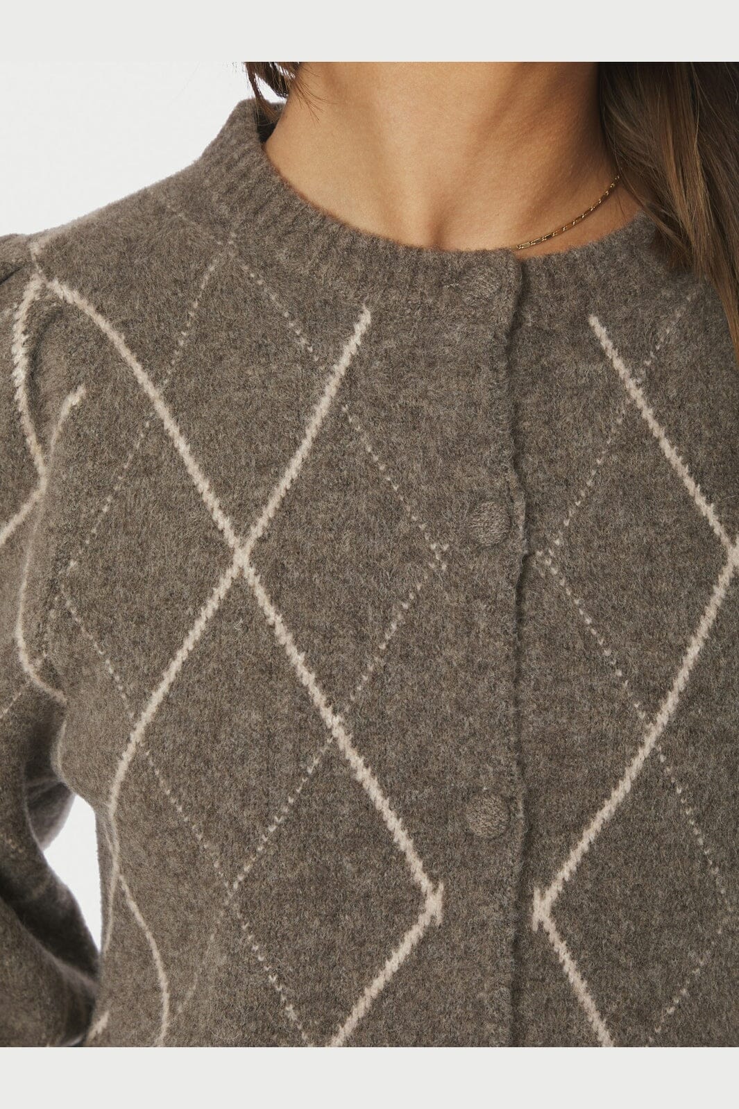 Koteas Check Knit Cardigan