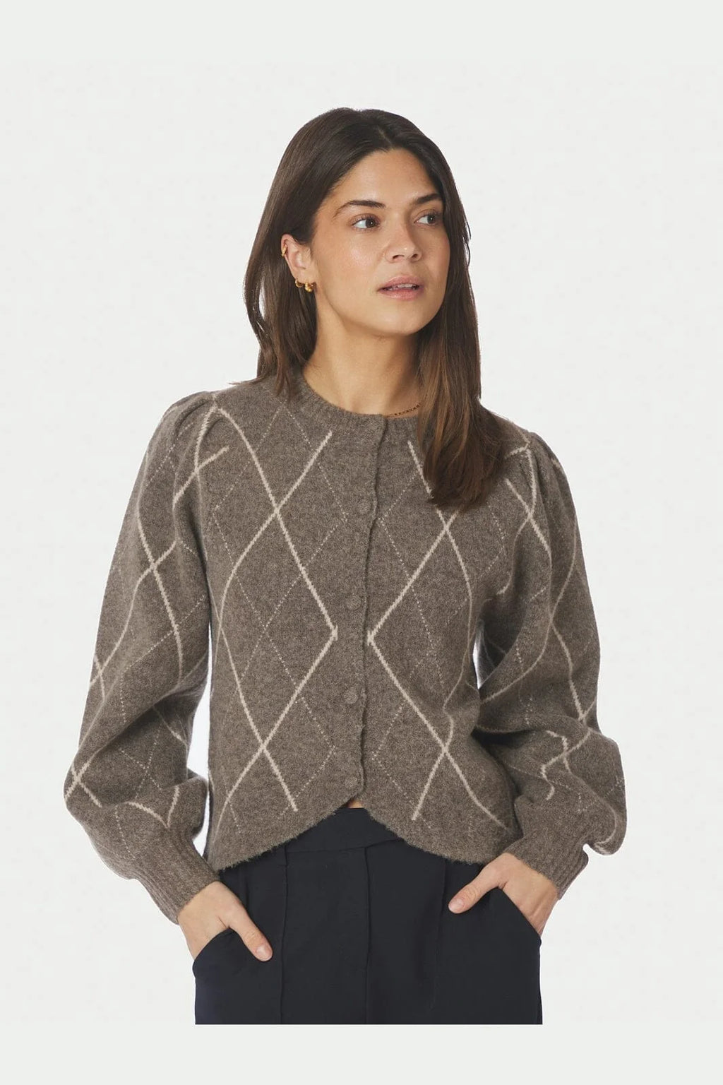 Koteas Check Knit Cardigan