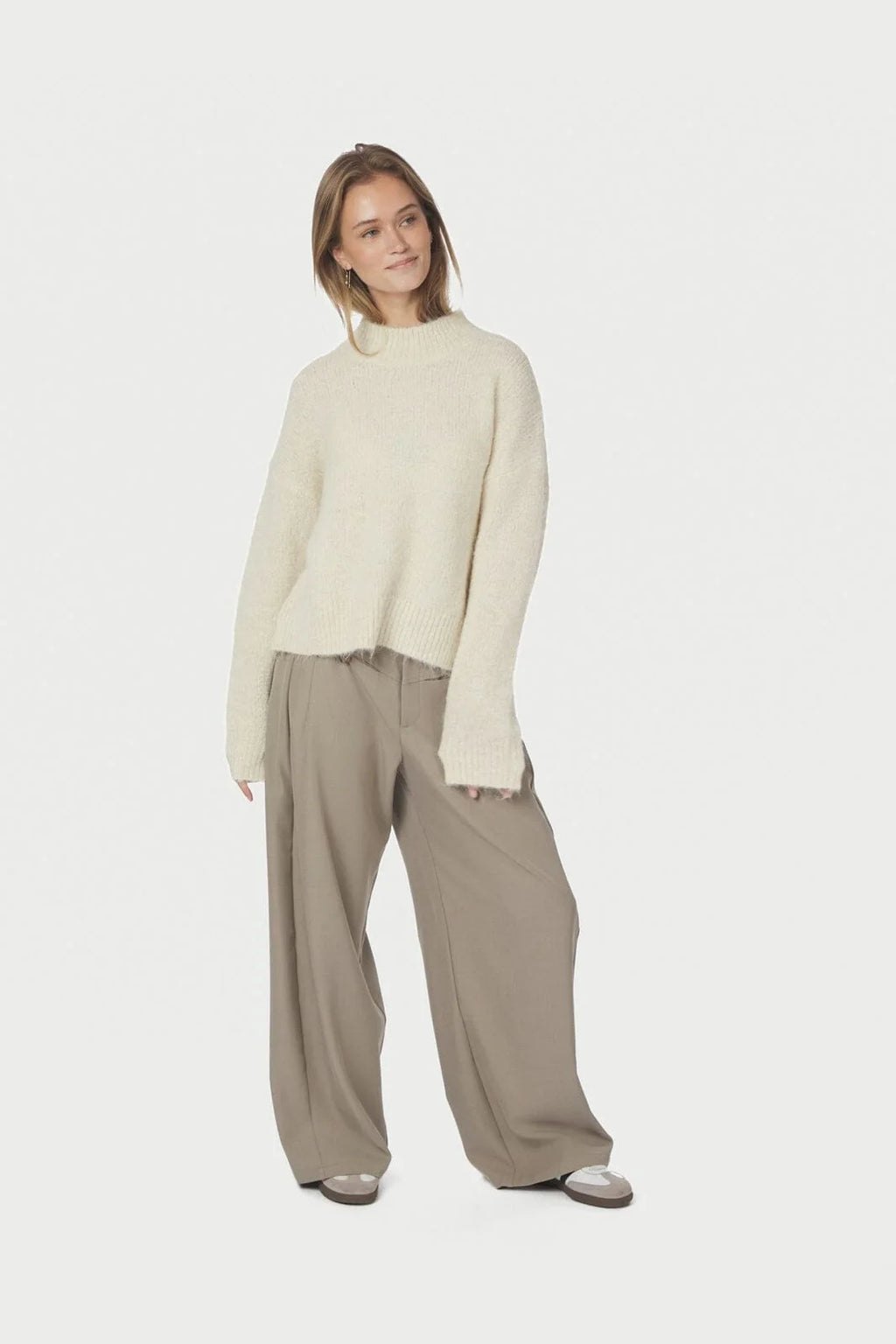 Paulina Fluffy Knit Blouse