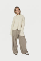 Paulina Fluffy Knit Blouse