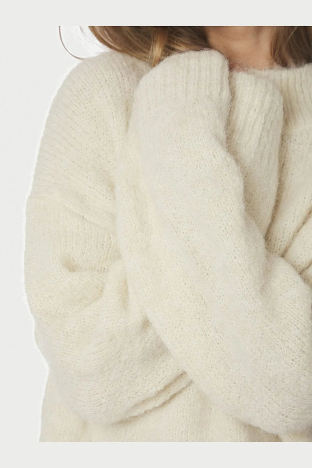 Paulina Fluffy Knit Blouse