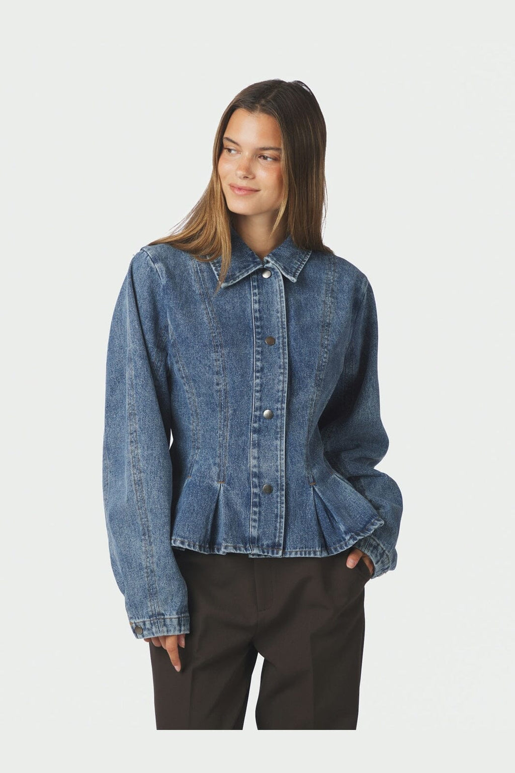 Rivora Denim Peplum Jacket