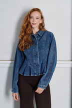 Rivora Denim Peplum Jacket