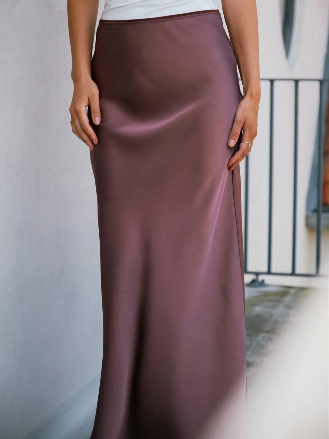 Vicky Heavy Sateen Skirt