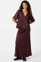 Vicky Heavy Sateen Skirt